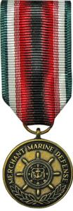 Merchant Marine Defense Miniature Military Medal